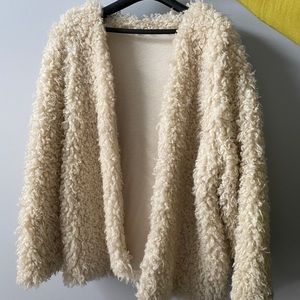 H&M Cream Teddy Jacket